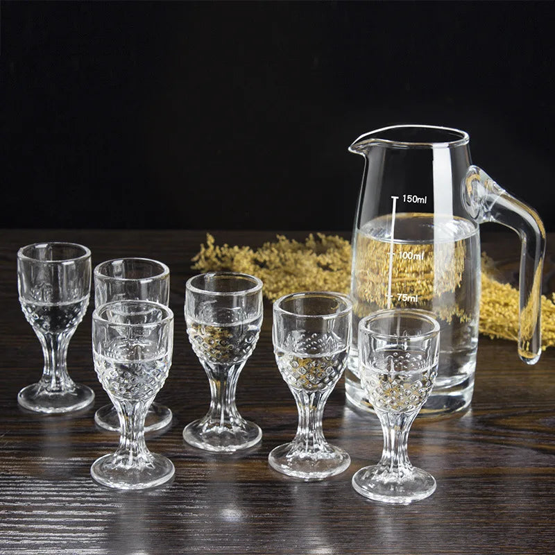 Mini Wine Glass Shot Set