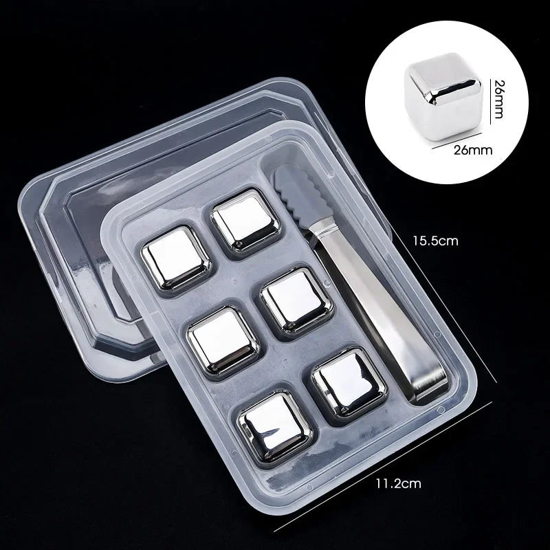 Reusable Stainless Steel Whiskey Stones