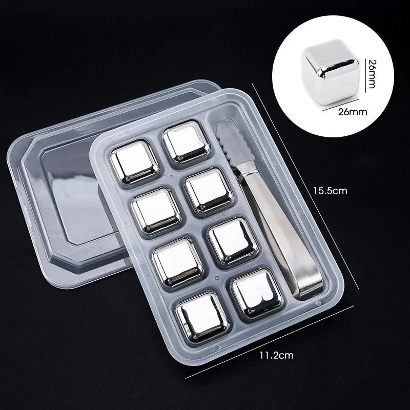 Reusable Stainless Steel Whiskey Stones