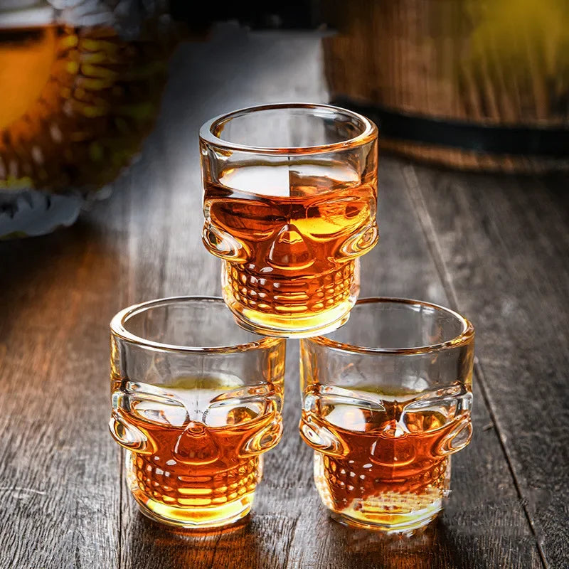 Crystal Skull Shot Glass Set