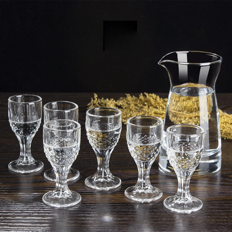 Mini Wine Glass Shot Set