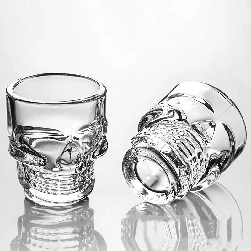 Crystal Skull Shot Glass Set