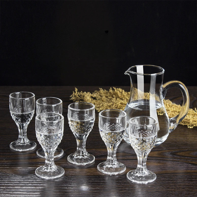Mini Wine Glass Shot Set