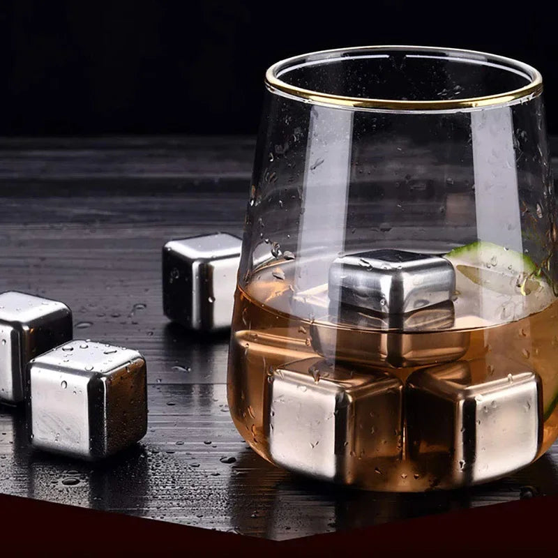 Reusable Stainless Steel Whiskey Stones