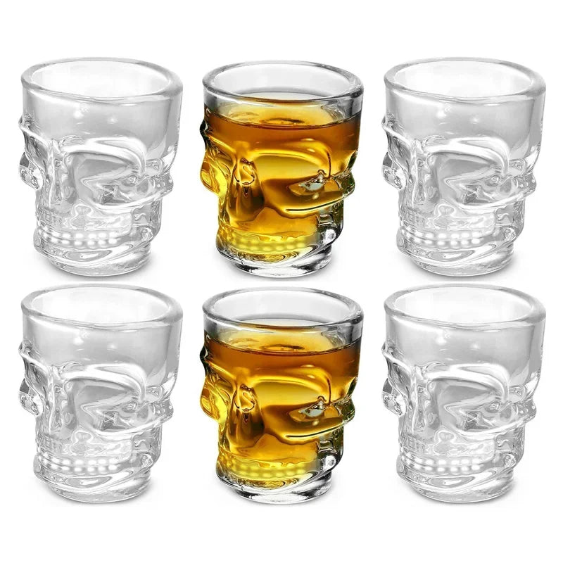 Crystal Skull Shot Glass Set