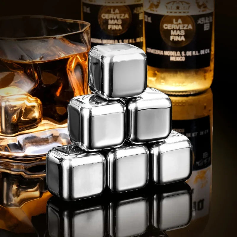 Reusable Stainless Steel Whiskey Stones