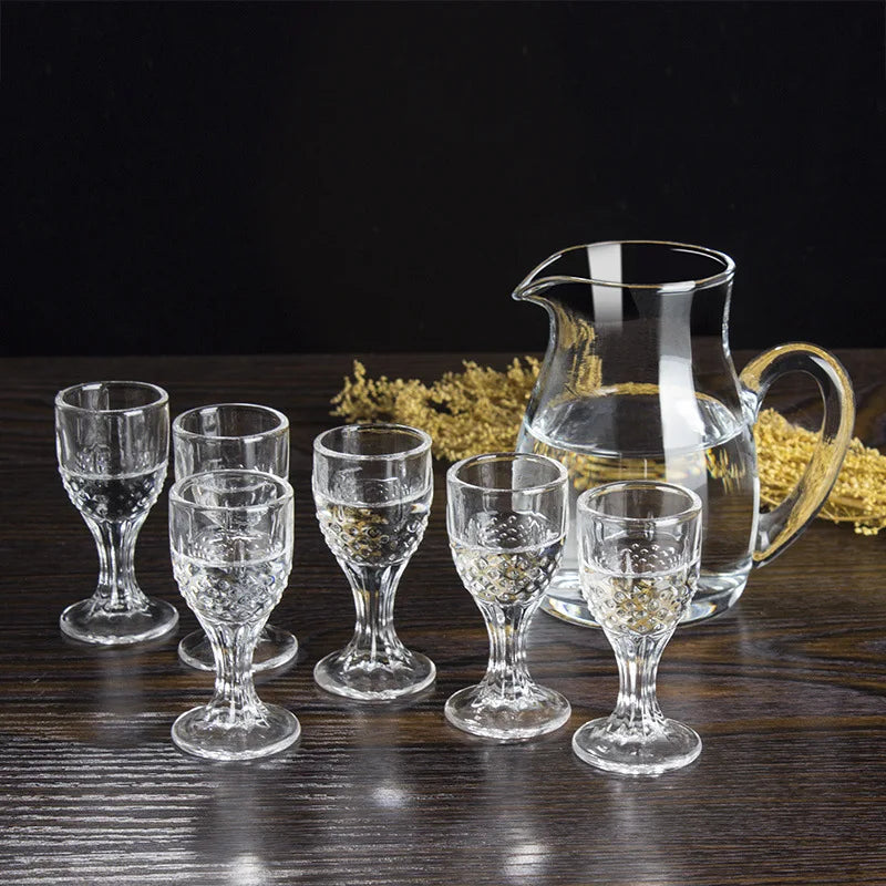 Mini Wine Glass Shot Set