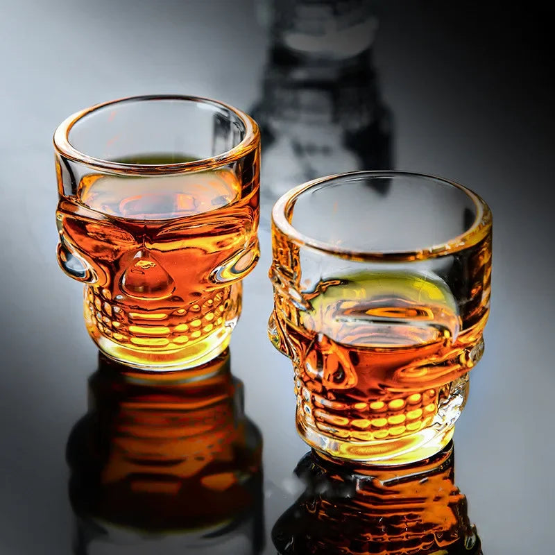 Crystal Skull Shot Glass Set
