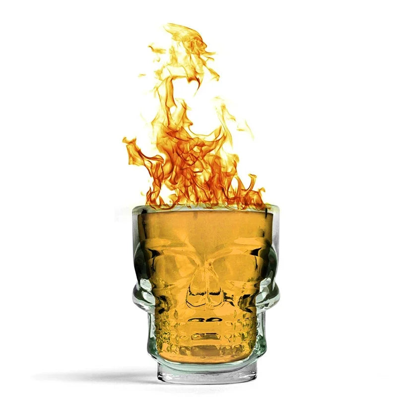 Crystal Skull Shot Glass Set